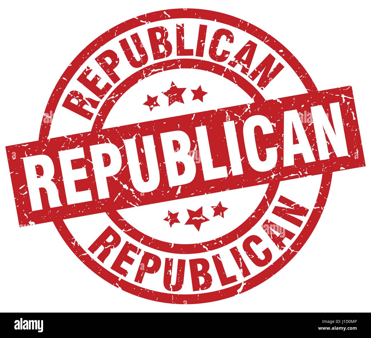 republican round red grunge stamp Stock Vector Image & Art - Alamy