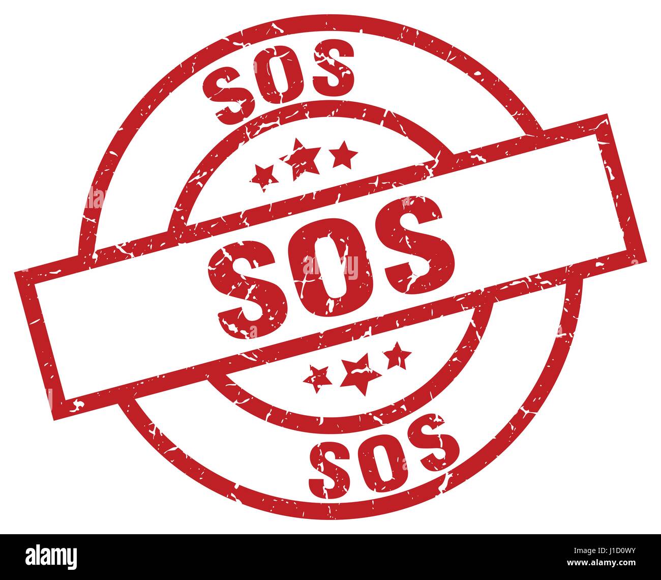 sos round red grunge stamp Stock Vector Image & Art - Alamy