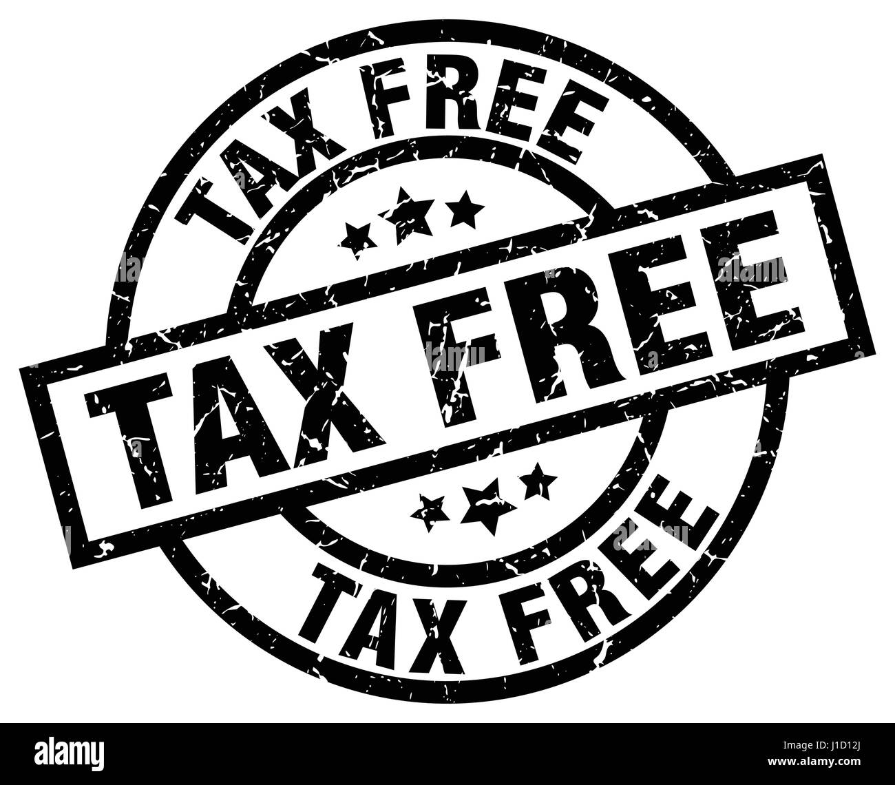 tax free round grunge black stamp Stock Vector Image & Art - Alamy
