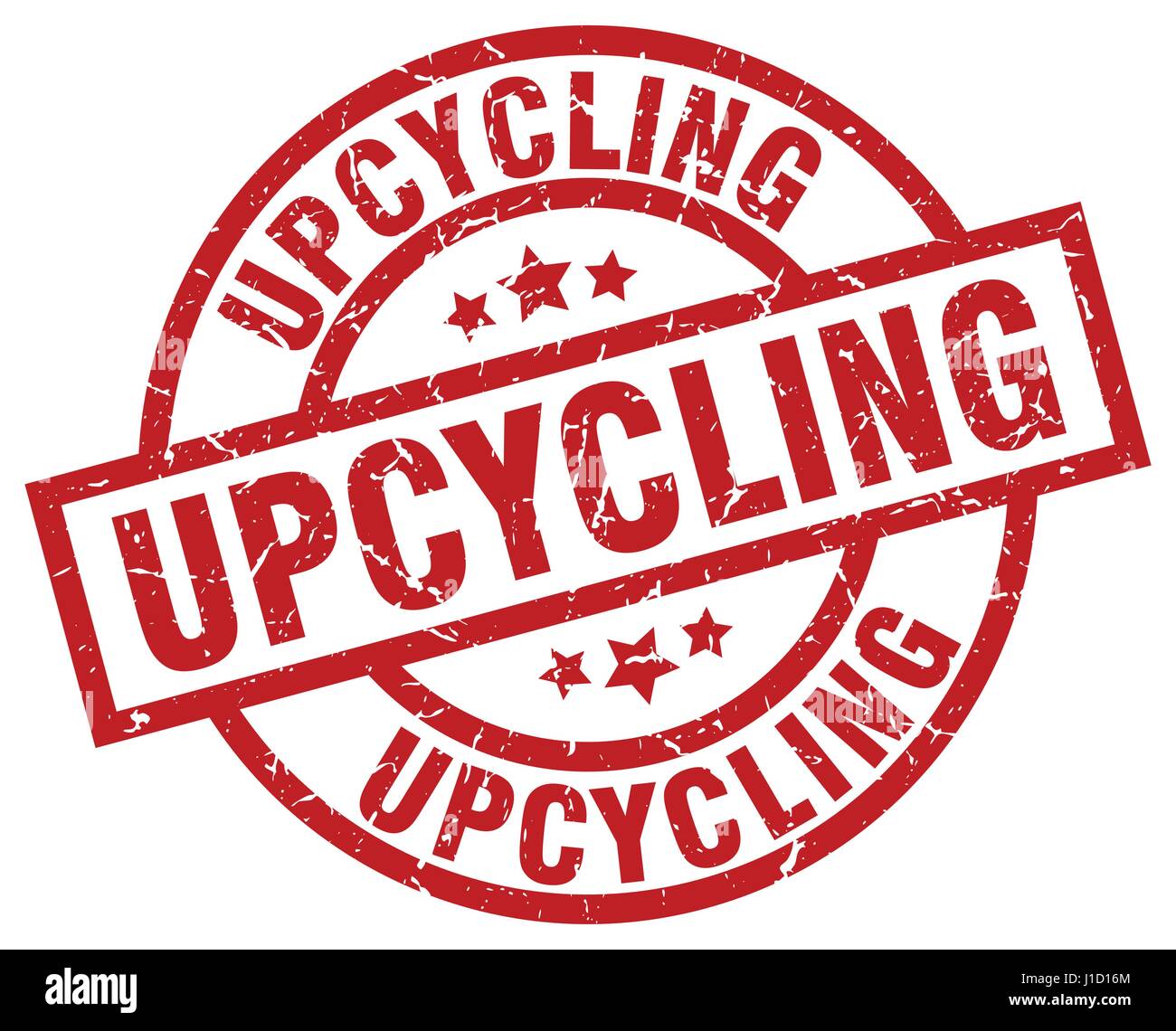 upcycling round red grunge stamp Stock Vector Image & Art - Alamy