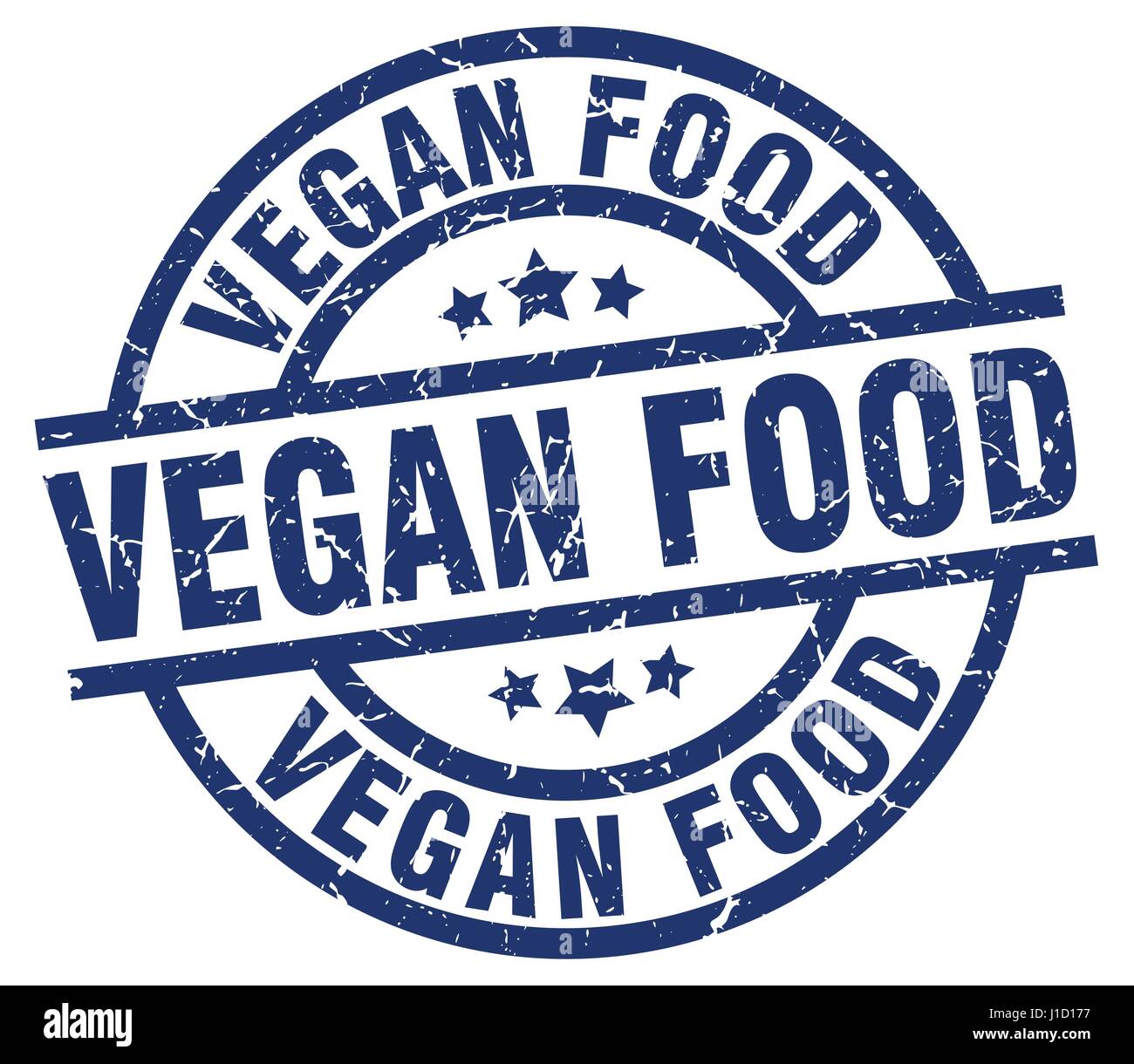 vegan food blue round grunge stamp Stock Vector Image & Art - Alamy