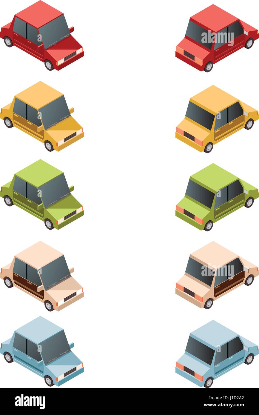 Set of isometric car icons2 Stock Vector Image & Art - Alamy