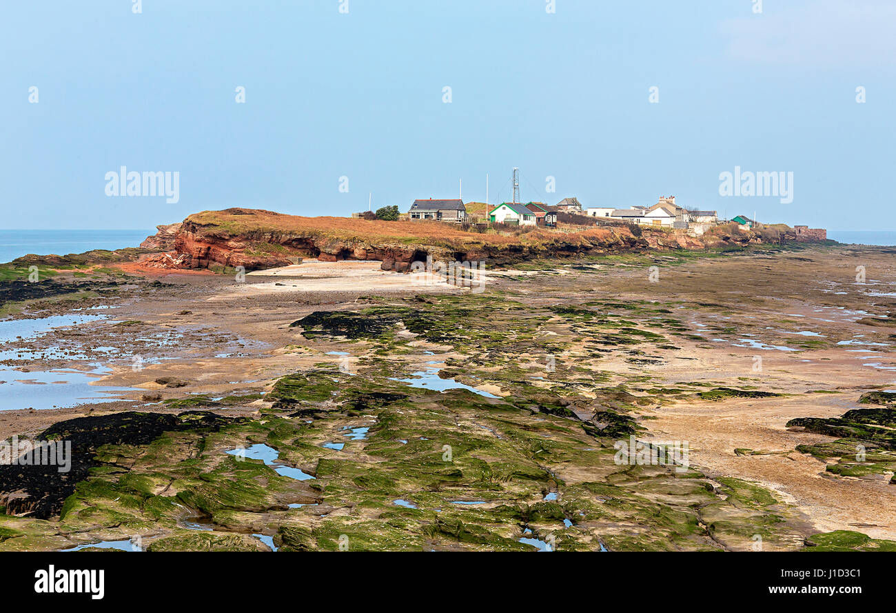Hilbre Island viewed of the south end at low tide situated in the mouth