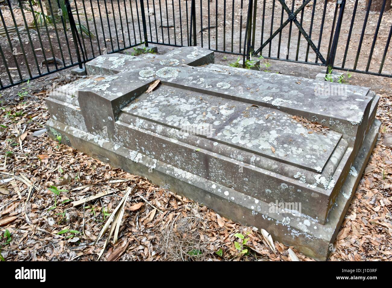 Old grave at Wormsloe plantation Savannah, Stock Photo Alamy