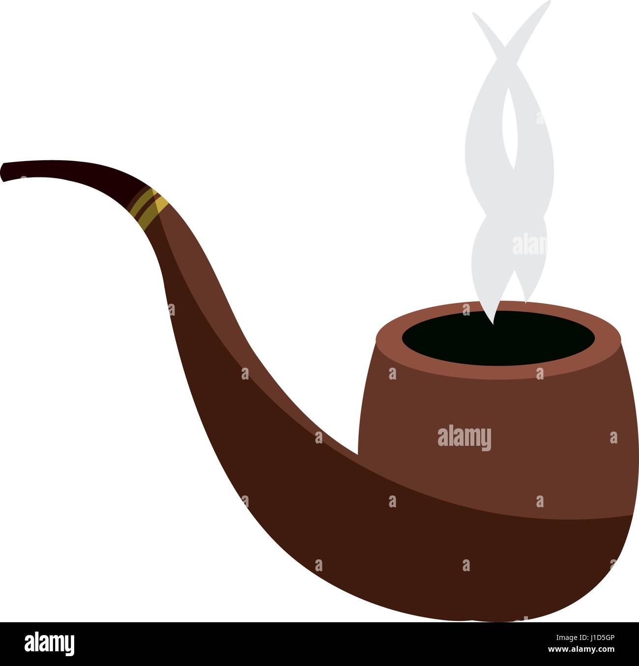 wooden pipe isolated icon Stock Vector Image & Art - Alamy