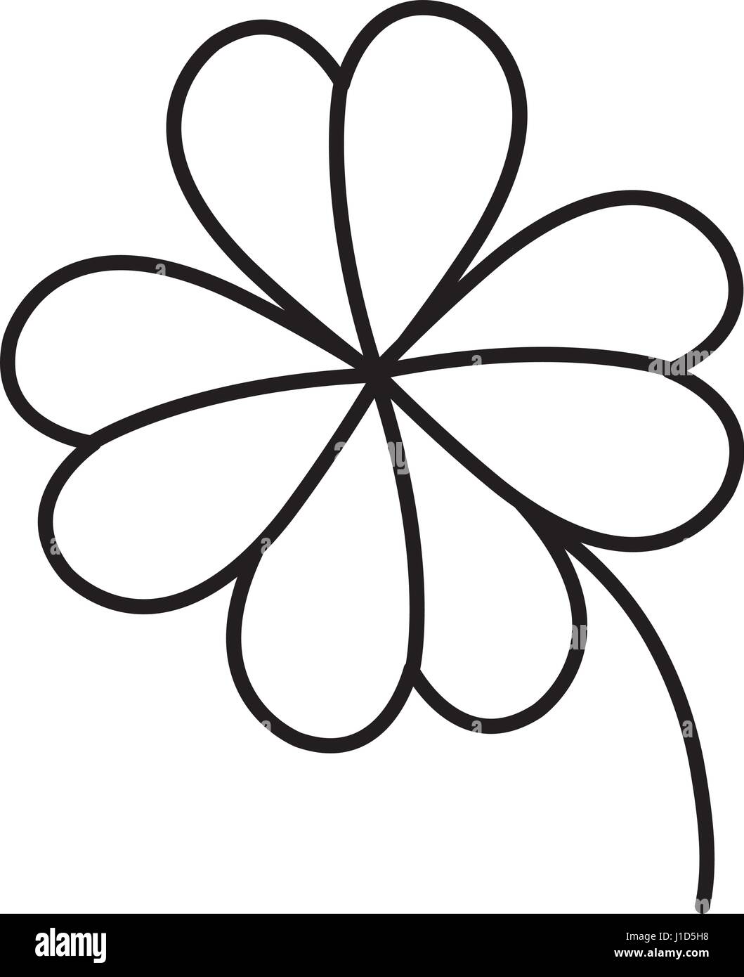 clover leaf isolated icon Stock Vector Image & Art - Alamy