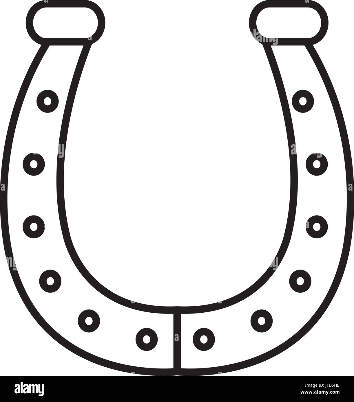 horseshoe lucky isolated icon Stock Vector Image & Art Alamy