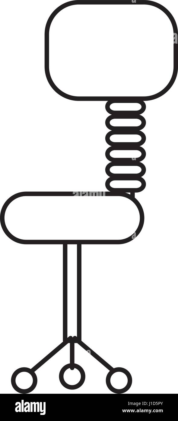 office chair isolated icon Stock Vector Image & Art - Alamy