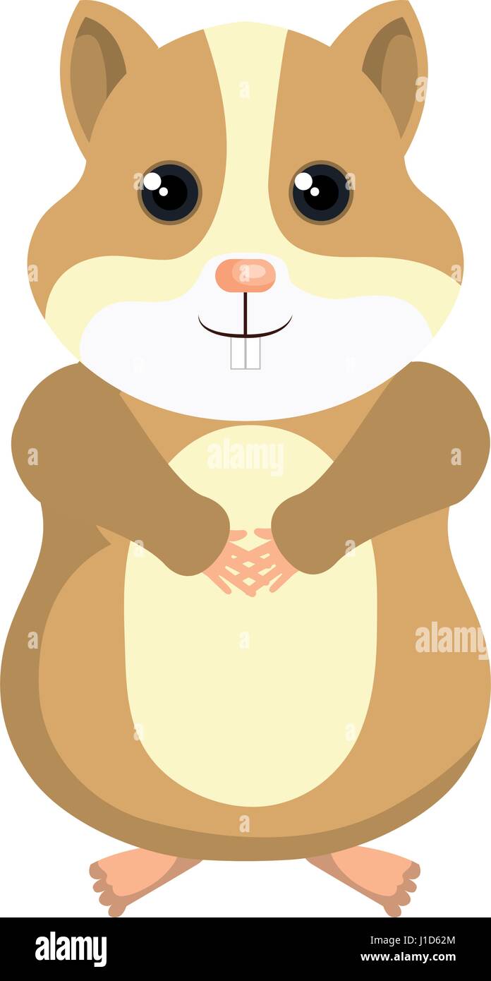 Cute Hamster Mascot Icon Stock Vector Image Art Alamy