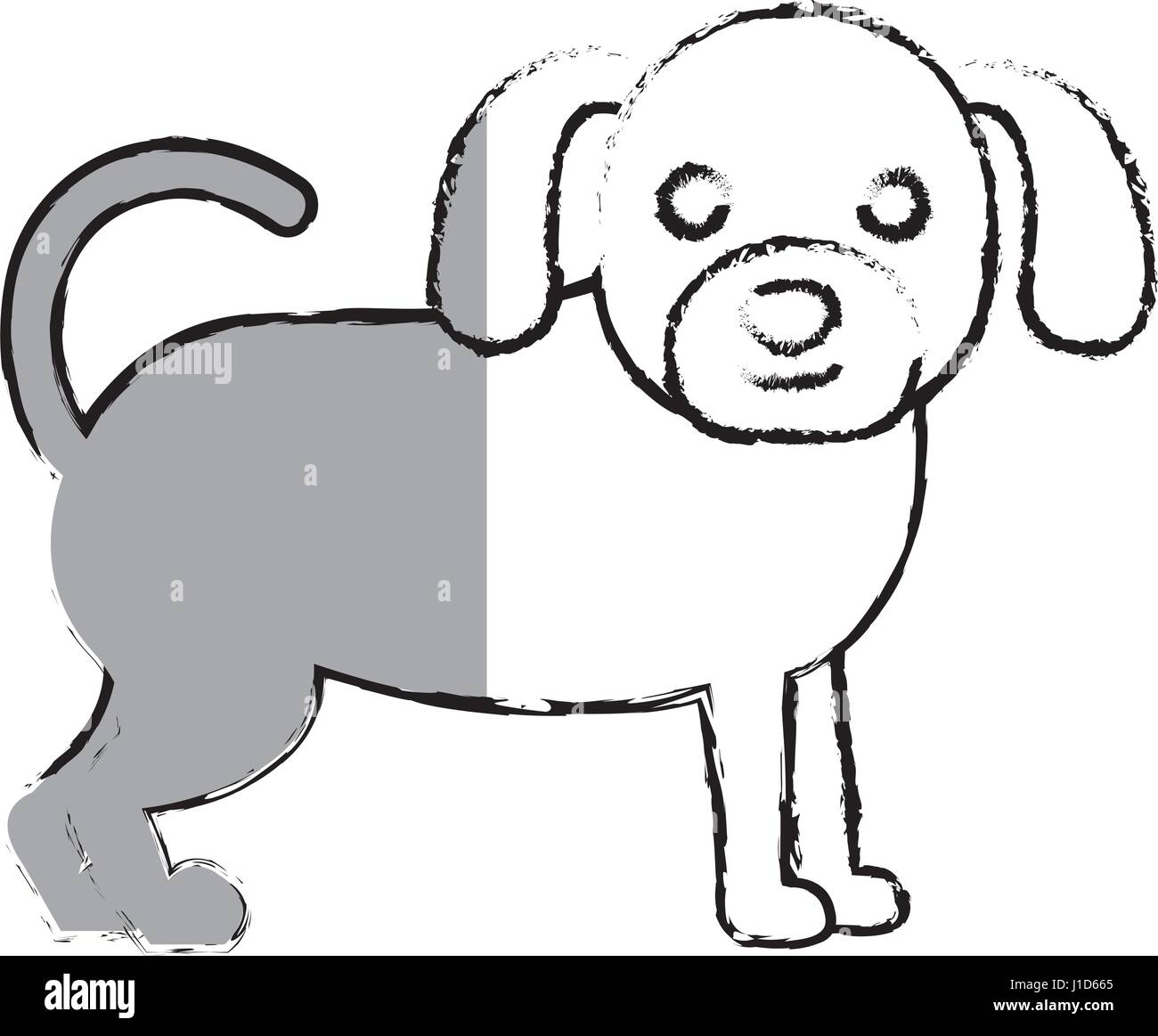 cute dog pet icon Stock Vector Image & Art - Alamy