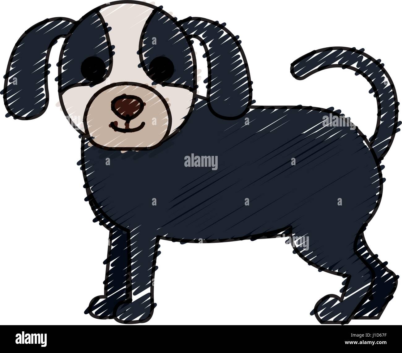 cute dog pet icon Stock Vector Image & Art - Alamy