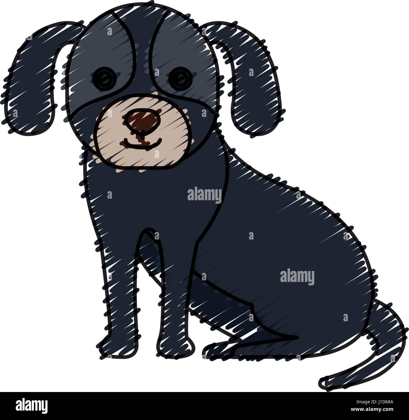 cute dog pet icon Stock Vector Image & Art - Alamy