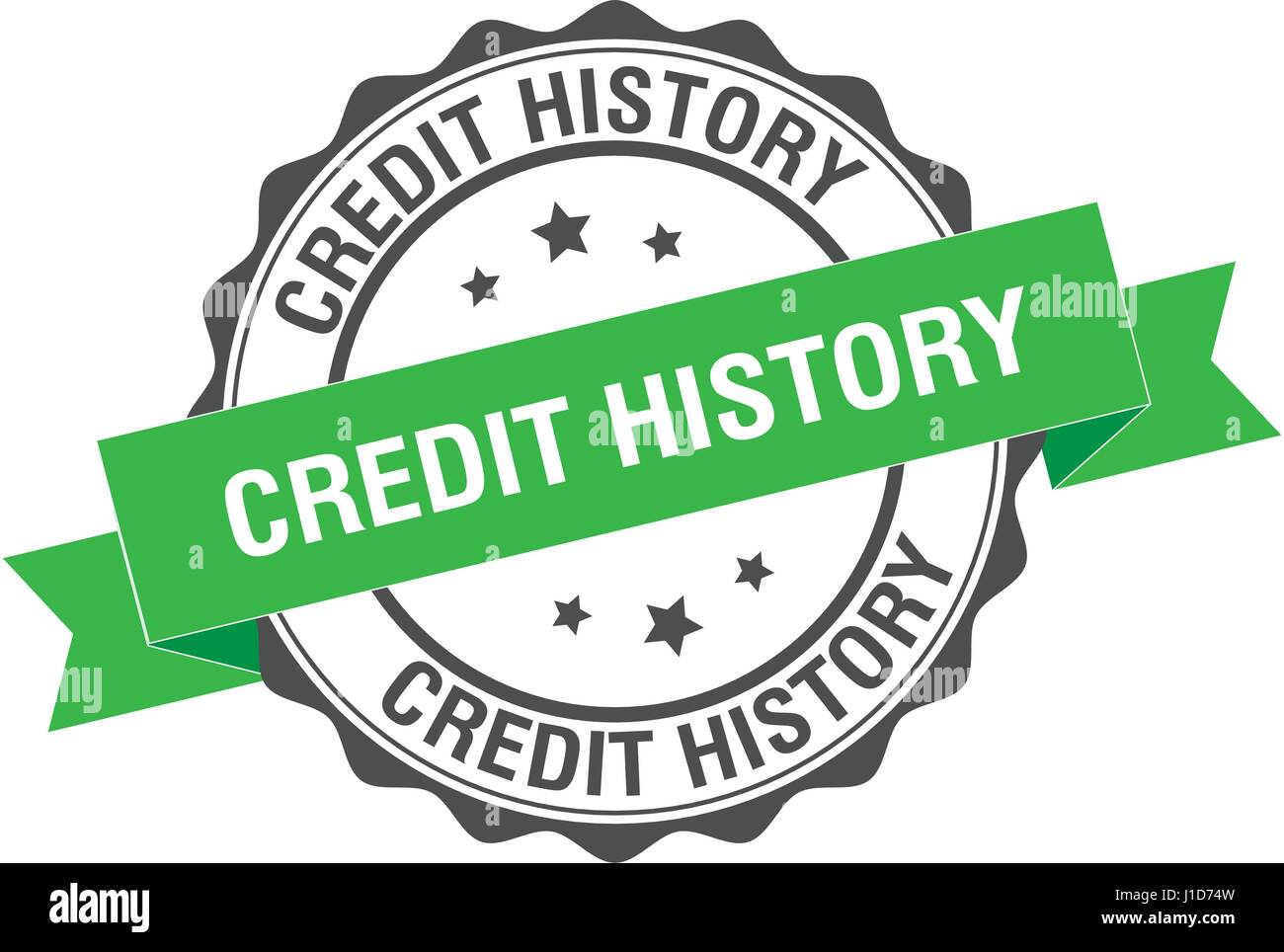 Credit history stamp illustration Stock Vector
