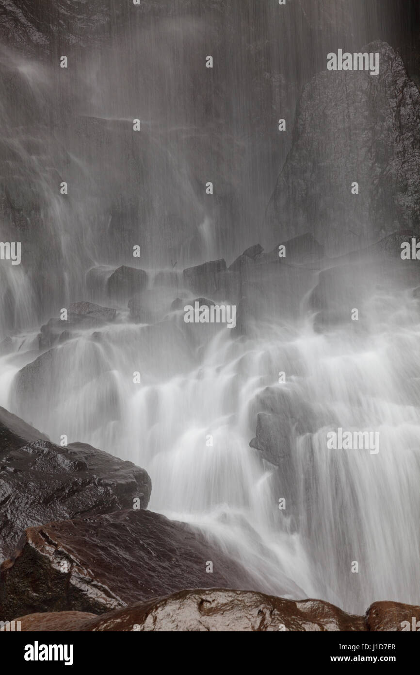 Melincourt Waterfall, Vale of Neath, Wales Stock Photo