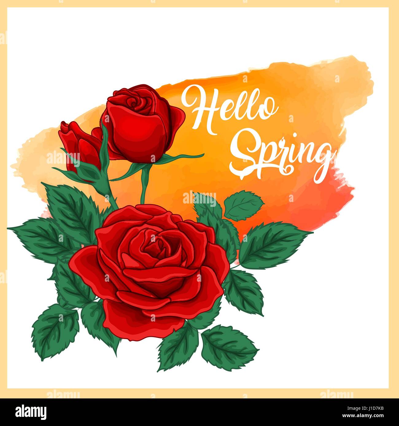 Beautiful Rose Perfect For Background Greeting Cards And Invitations Of The Wedding Scarlet Roses On An Orange Watercolor Background Stock Vector Image Art Alamy Beautiful Rose Perfect For Background Greeting Cards And Invitations Of The Wedding Scarlet Roses On An Orange Watercolor Background Stock Vector Image Art Alamy
