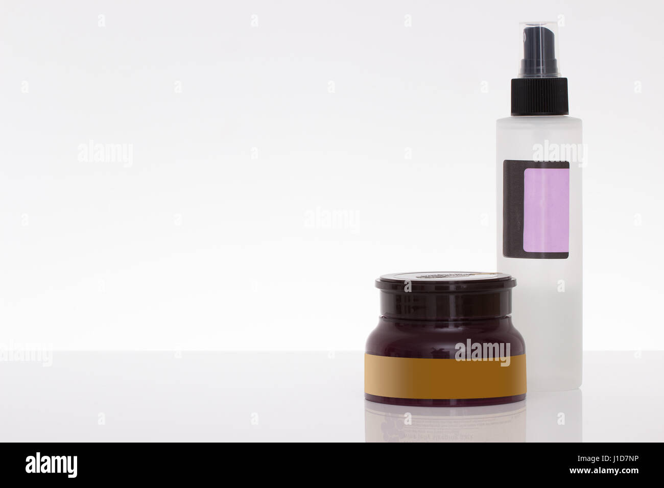 cosmetic containers isolated Stock Photo - Alamy