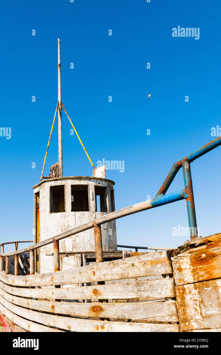 Old derelict wooden ship hi-res stock photography and images - Alamy