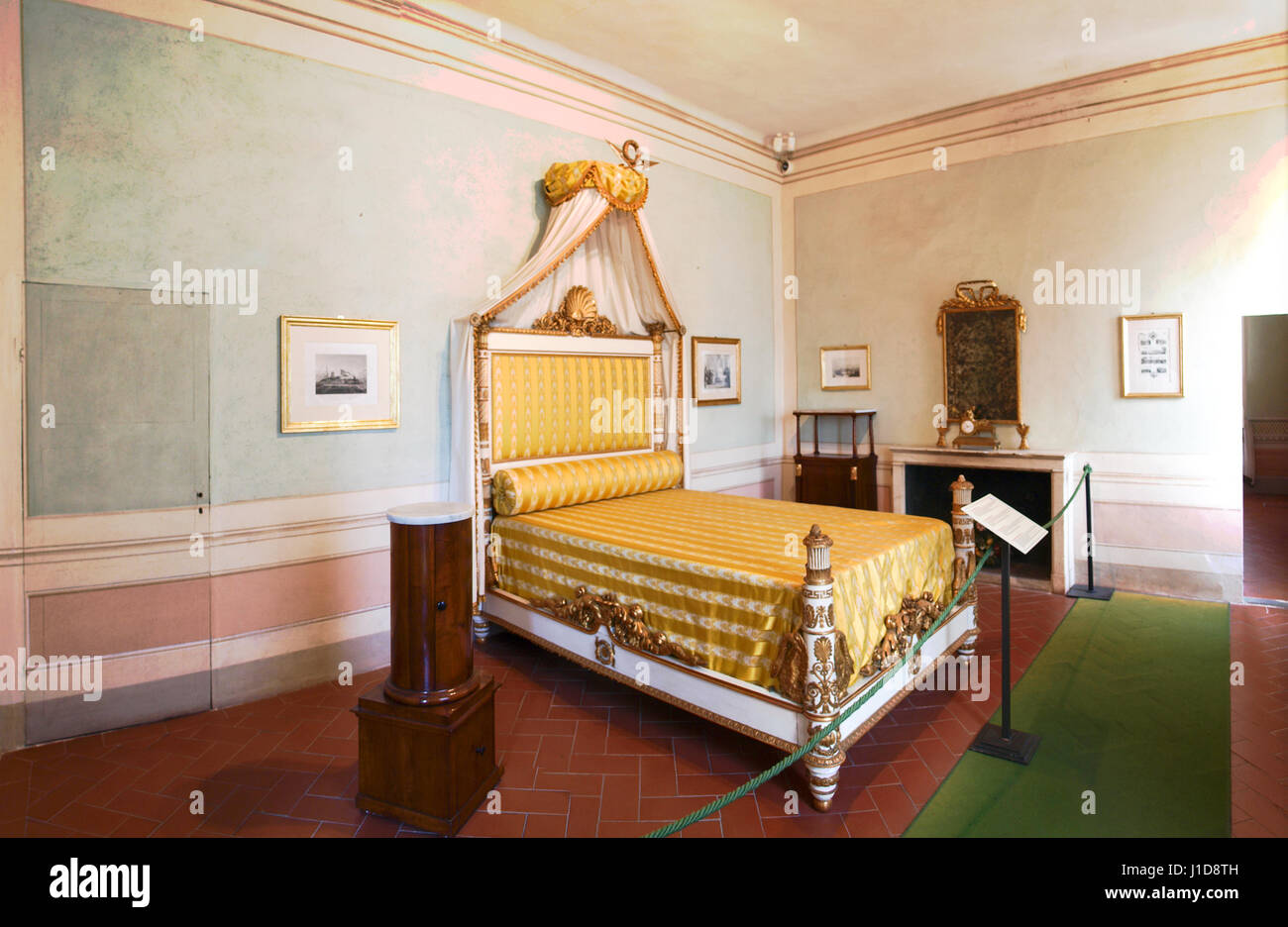 Elba, Italy June 9, 2016 Palazzina dei Mulini Interior view. Known