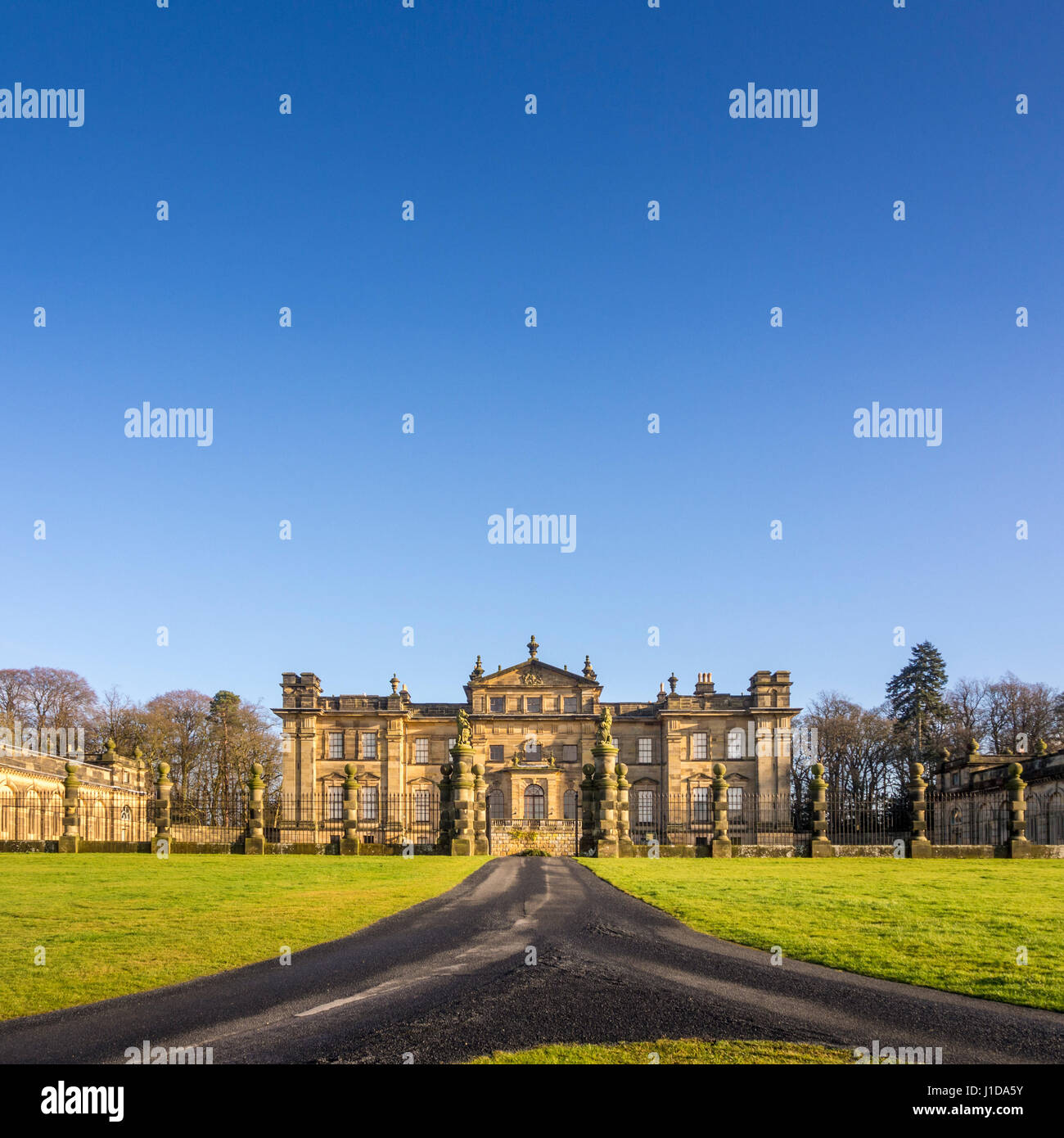 Duncombe Park, seat of the Duncombe family whose senior member takes the title Baron Feversham. Helmsley, UK. Stock Photo