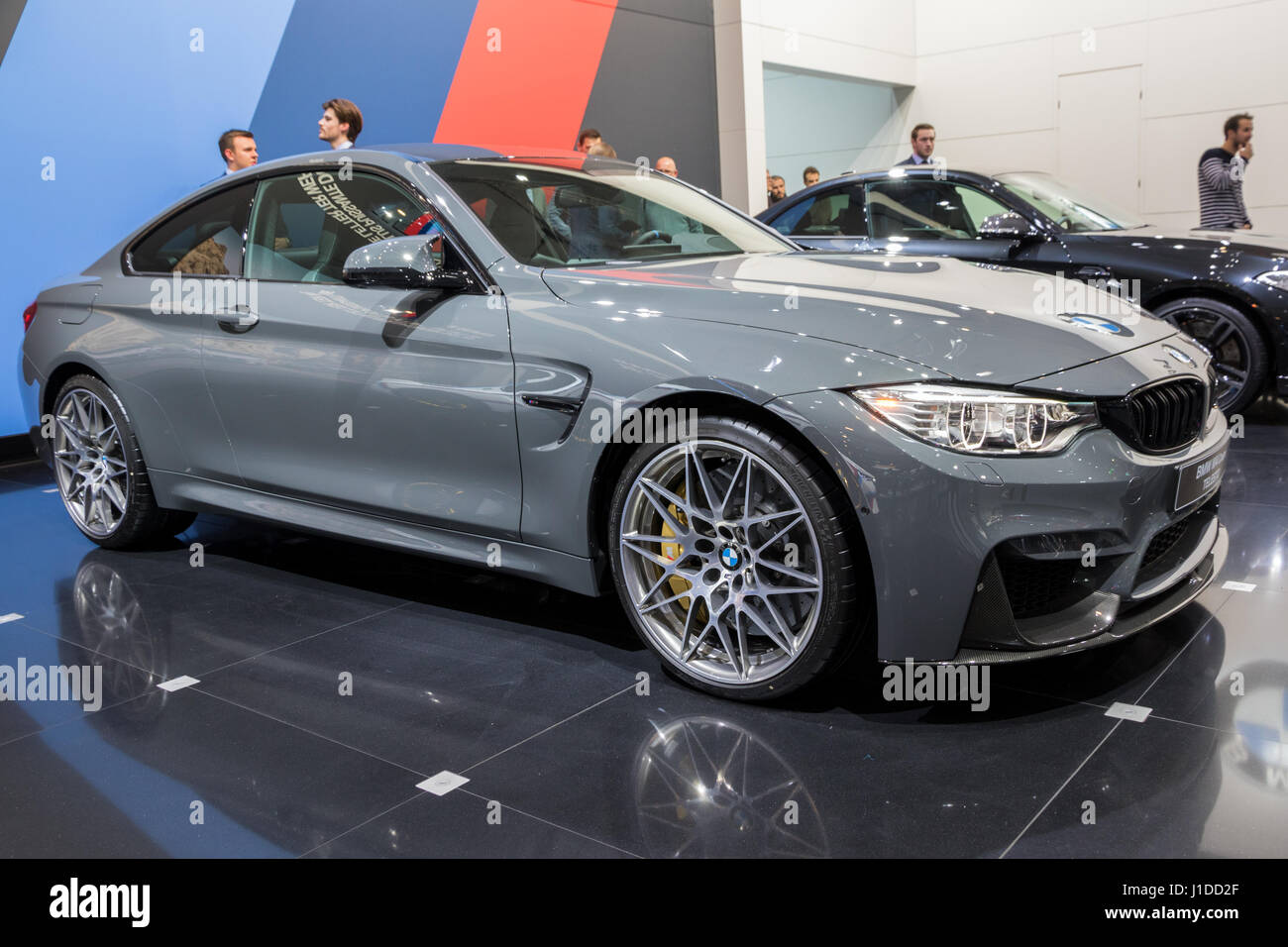 BRUSSELS - JAN 19, 2017: BMW M4 Coupe TELESTO car at the Brussels Auto Salon. Stock Photo