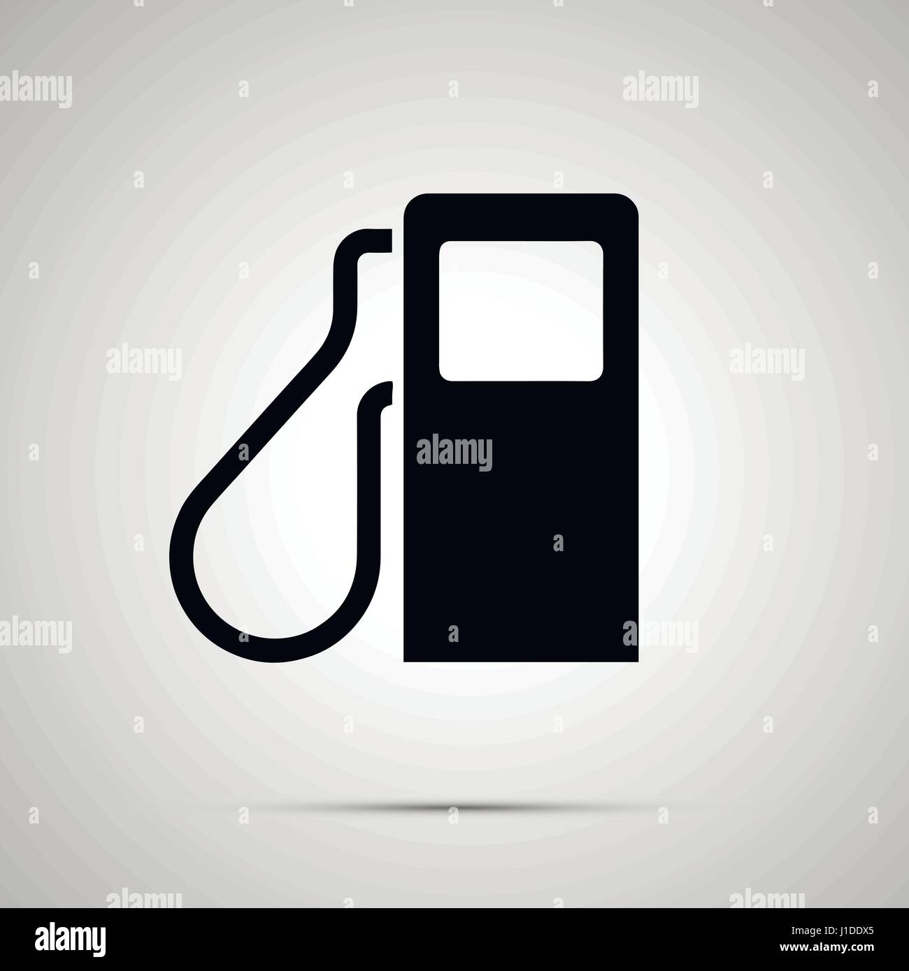 Gas station simple black icon with shadow Stock Vector Image & Art - Alamy