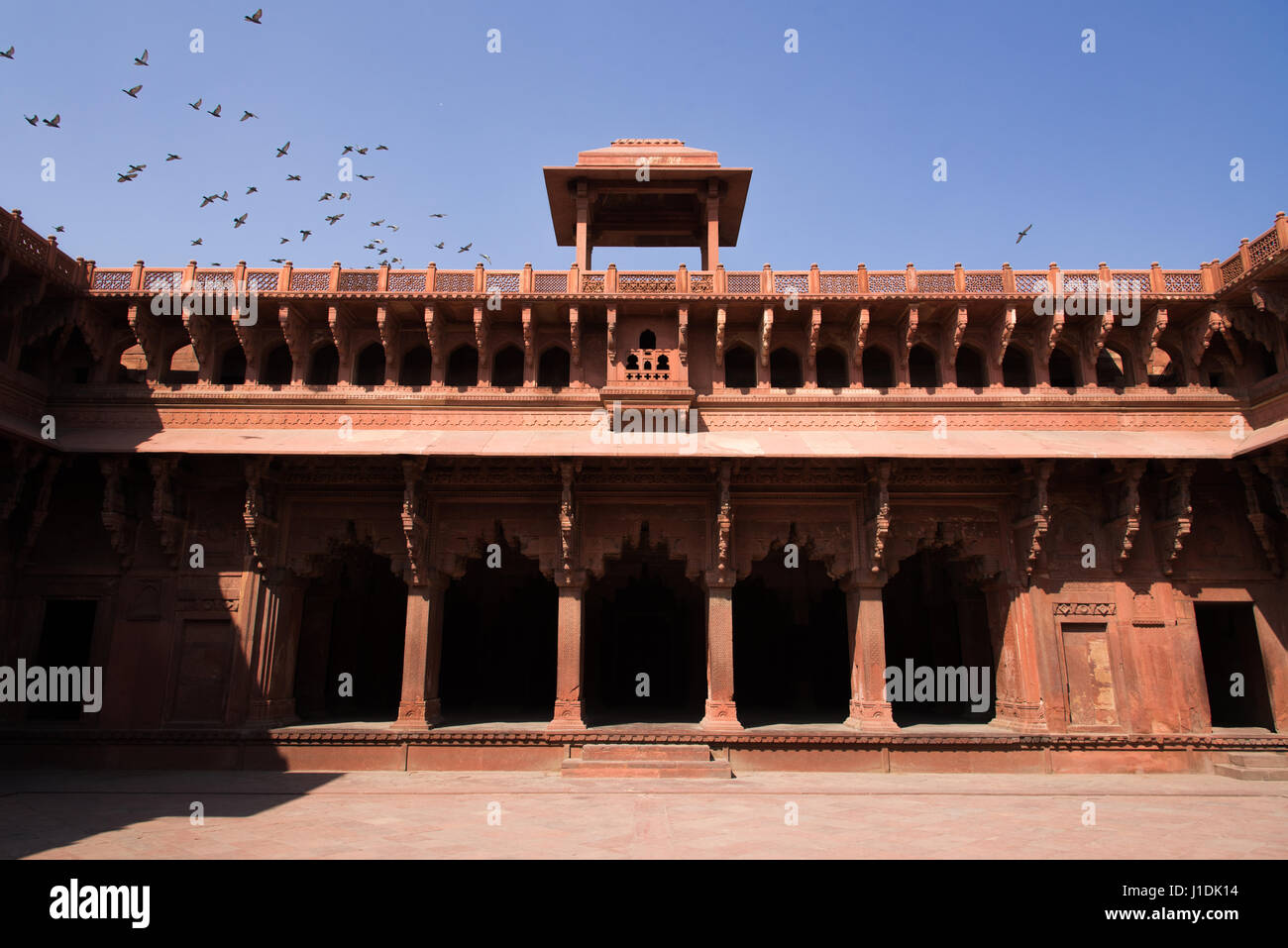 Palace inside Agra Fort, India Stock Photo