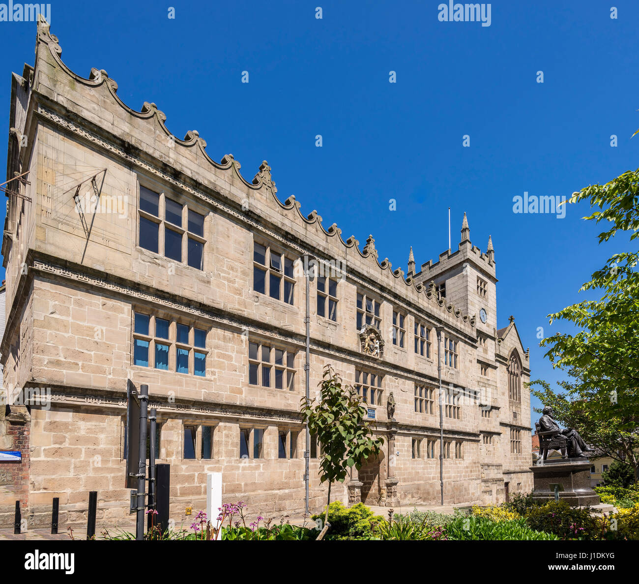 Castle Gates library. Shrewsbury Shropshire Salop. Stock Photo