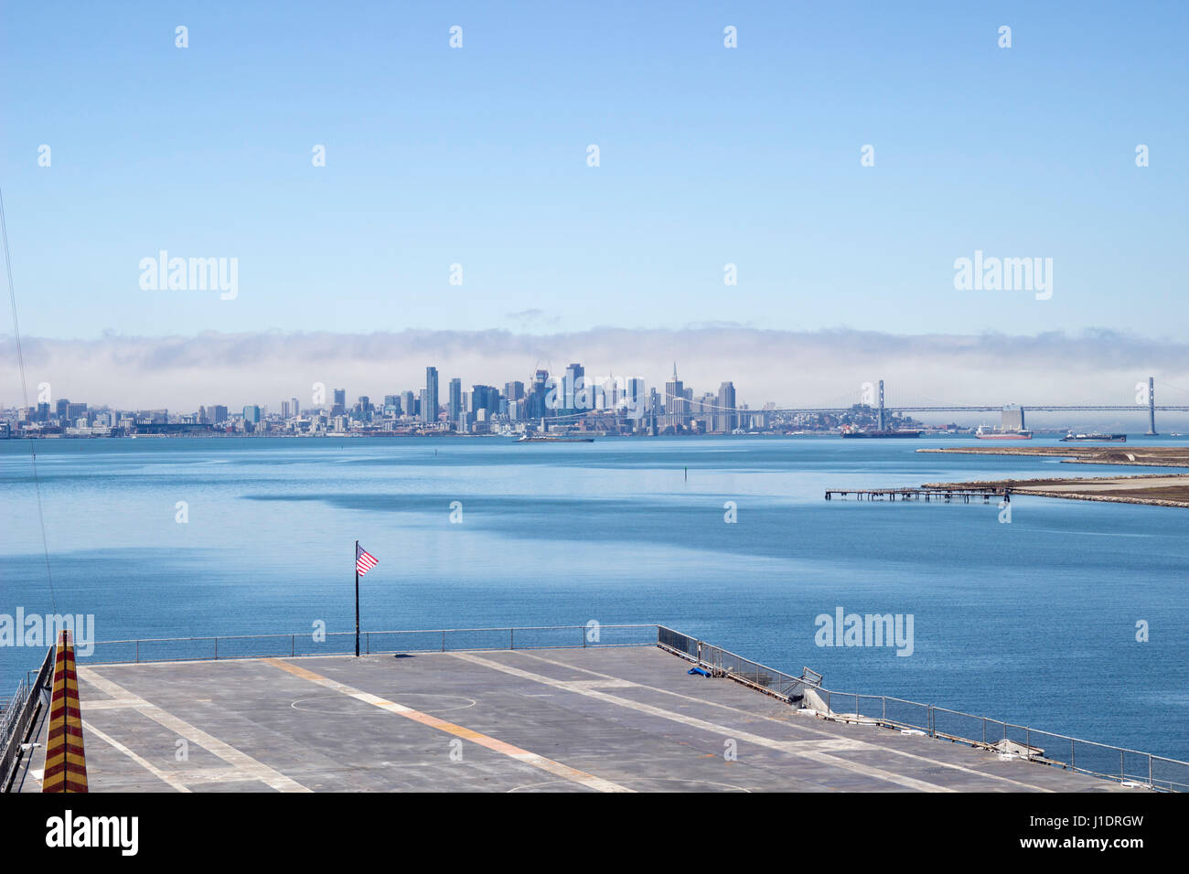 San Francisco from the USS Hornet Stock Photo