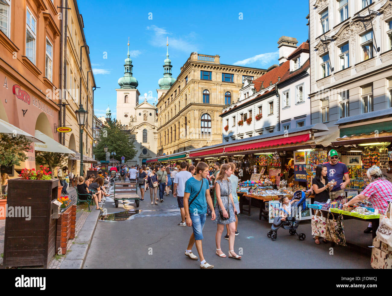 Havelska Market (Havelske trziste), Prague, Czech Republic Stock Photo