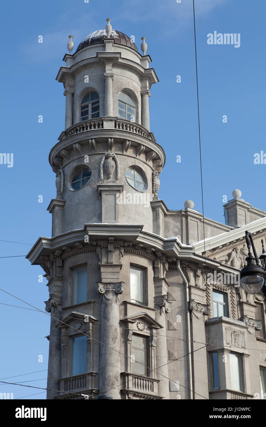 Five corners, Zagorodny Prospekt, St. Petersburg, Russia. Stock Photo