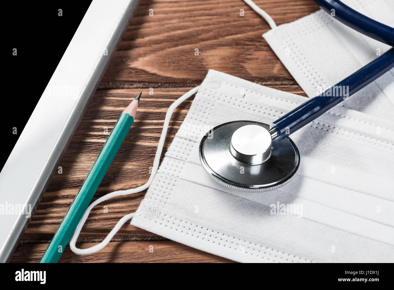 Stethoscope and tablet pc Stock Photo - Alamy