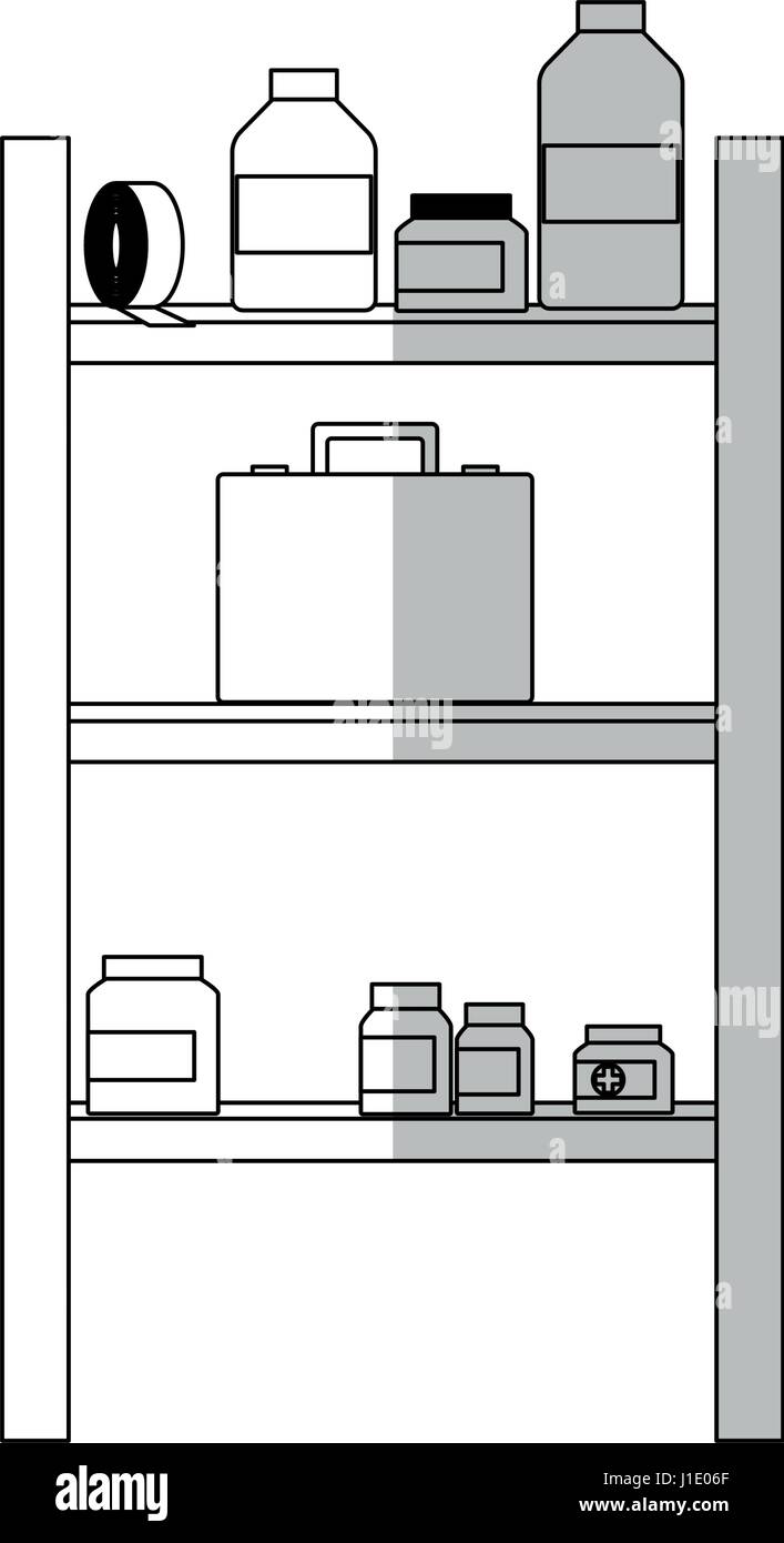 shelves with medical supplies Stock Vector Image & Art Alamy