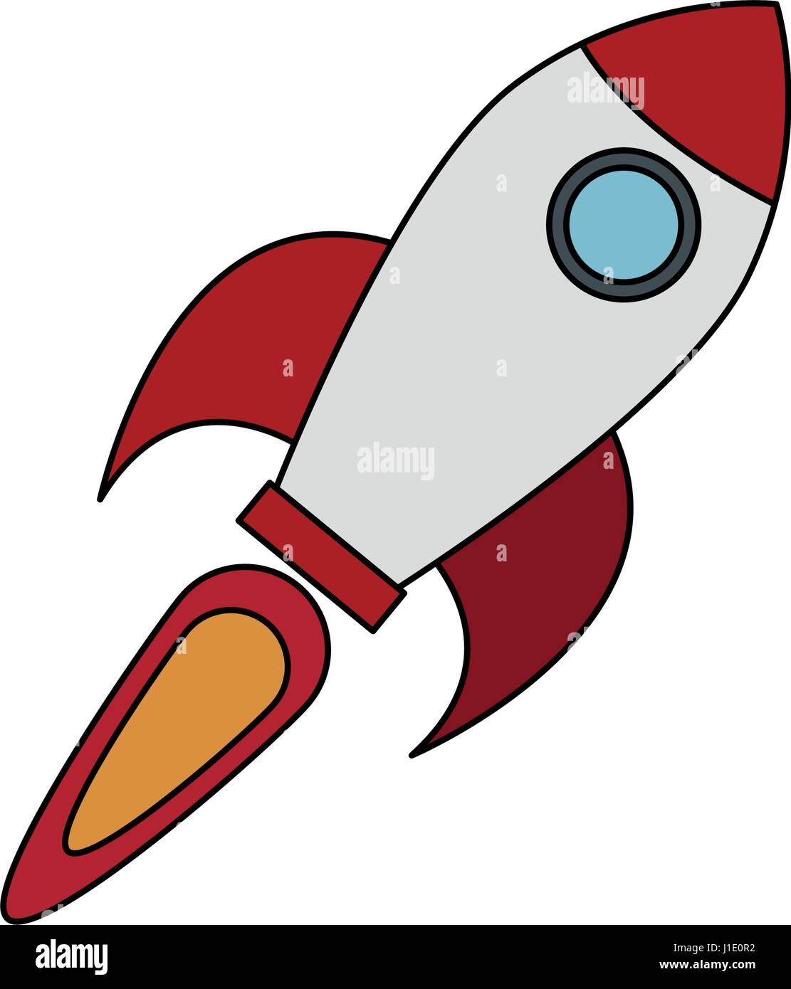 flying rocket icon image Stock Vector Image & Art - Alamy
