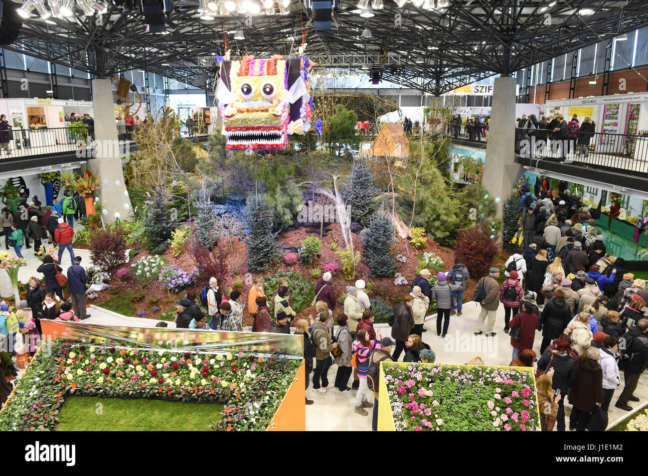 Spring Part Of International Flower Exhibition Flora Olomouc Starts In Olomouc Czech Republic April 20 2017 Ctk Photo Ludek Perina Stock Photo Alamy