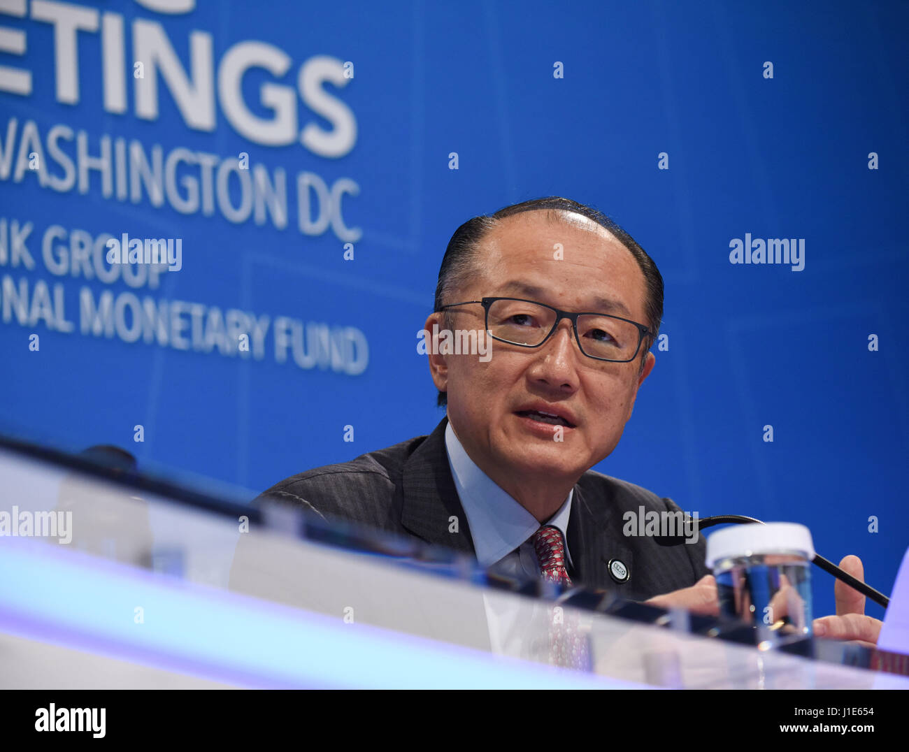 Washington, USA. 20th Apr, 2017. World Bank President Jim Yong Kim ...