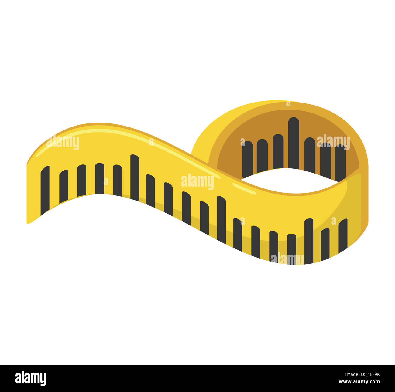 tape measure isolated icon Stock Photo - Alamy