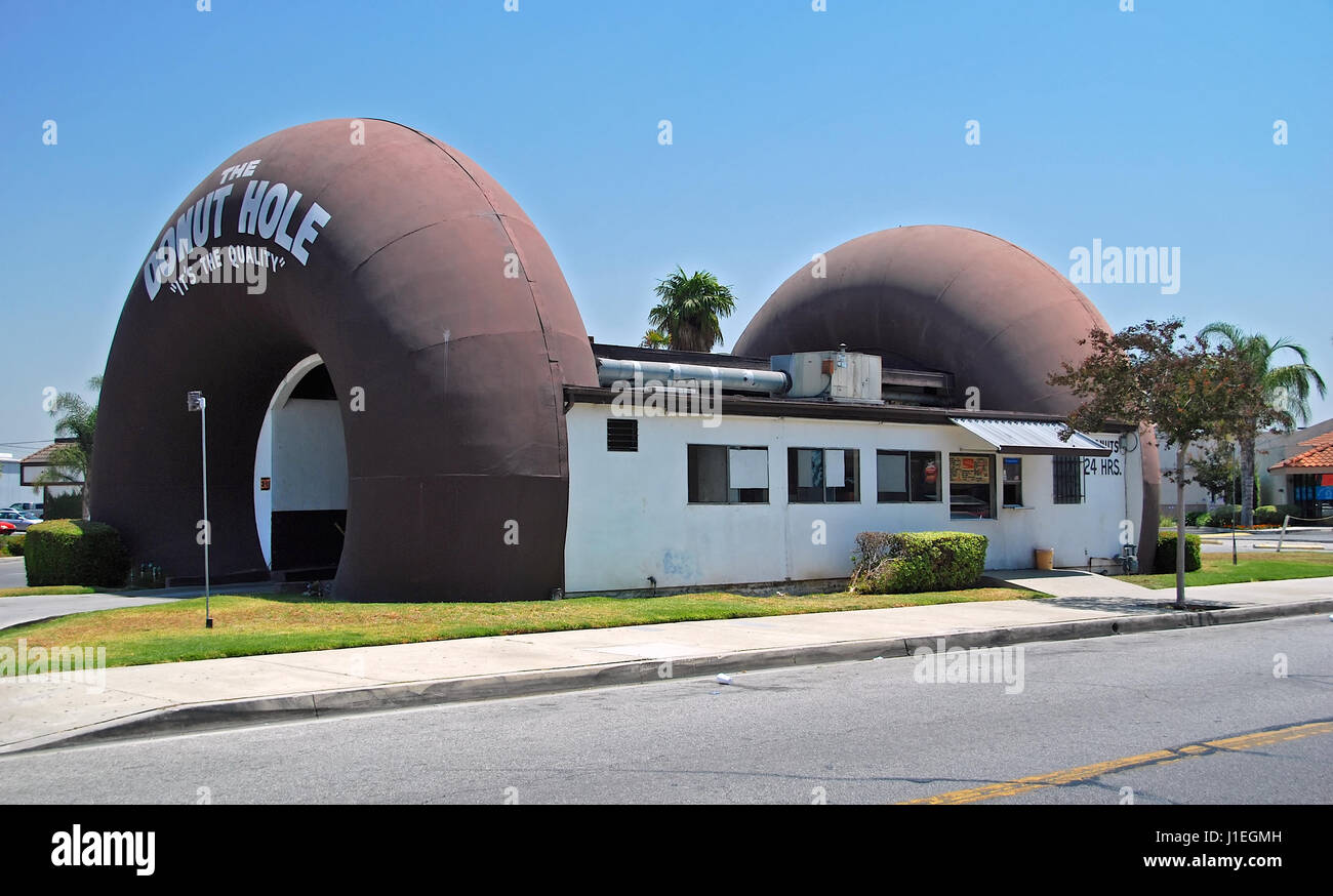 The Donut Hole in La Puente, California, USA Stock Photo