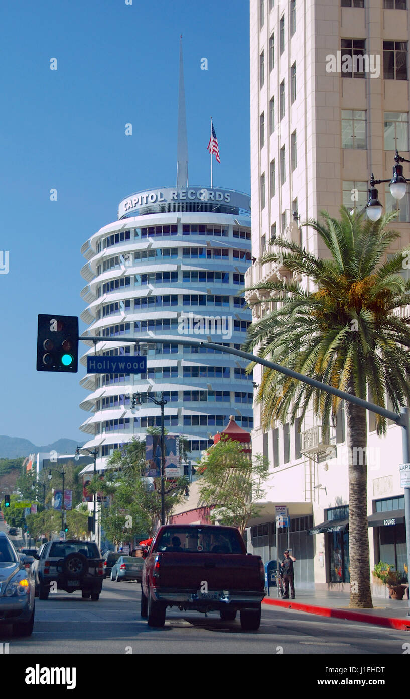 Hollywood and Vine, Hollywood, Los Angeles, California, USA Stock Photo