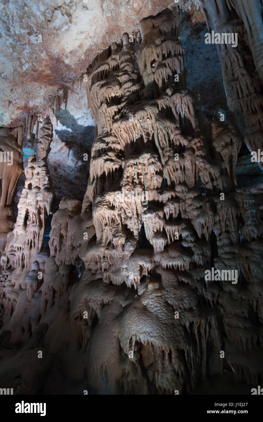Avshalom Stalactites Cave, Soreq, Israel Stock Photo