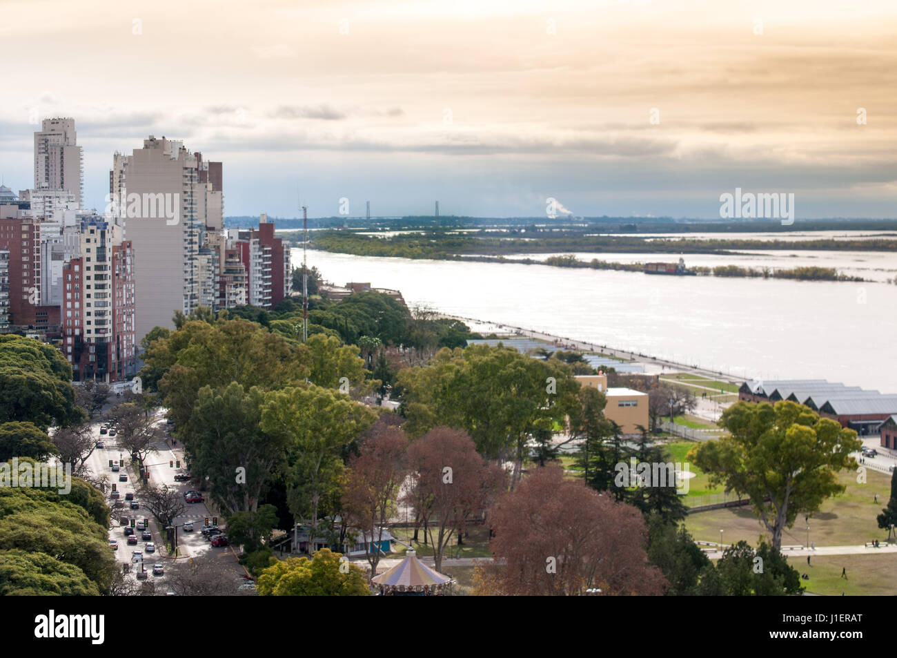 Rosario City, Santa fe Province, Argentina Stock Photo