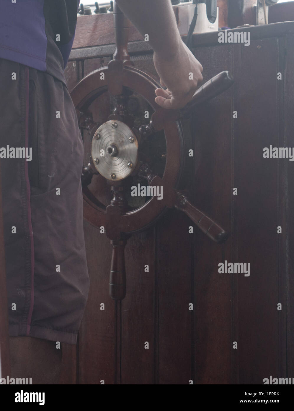 Fishing Boat Rutter rudder, fishing boat Stock Photo - Alamy
