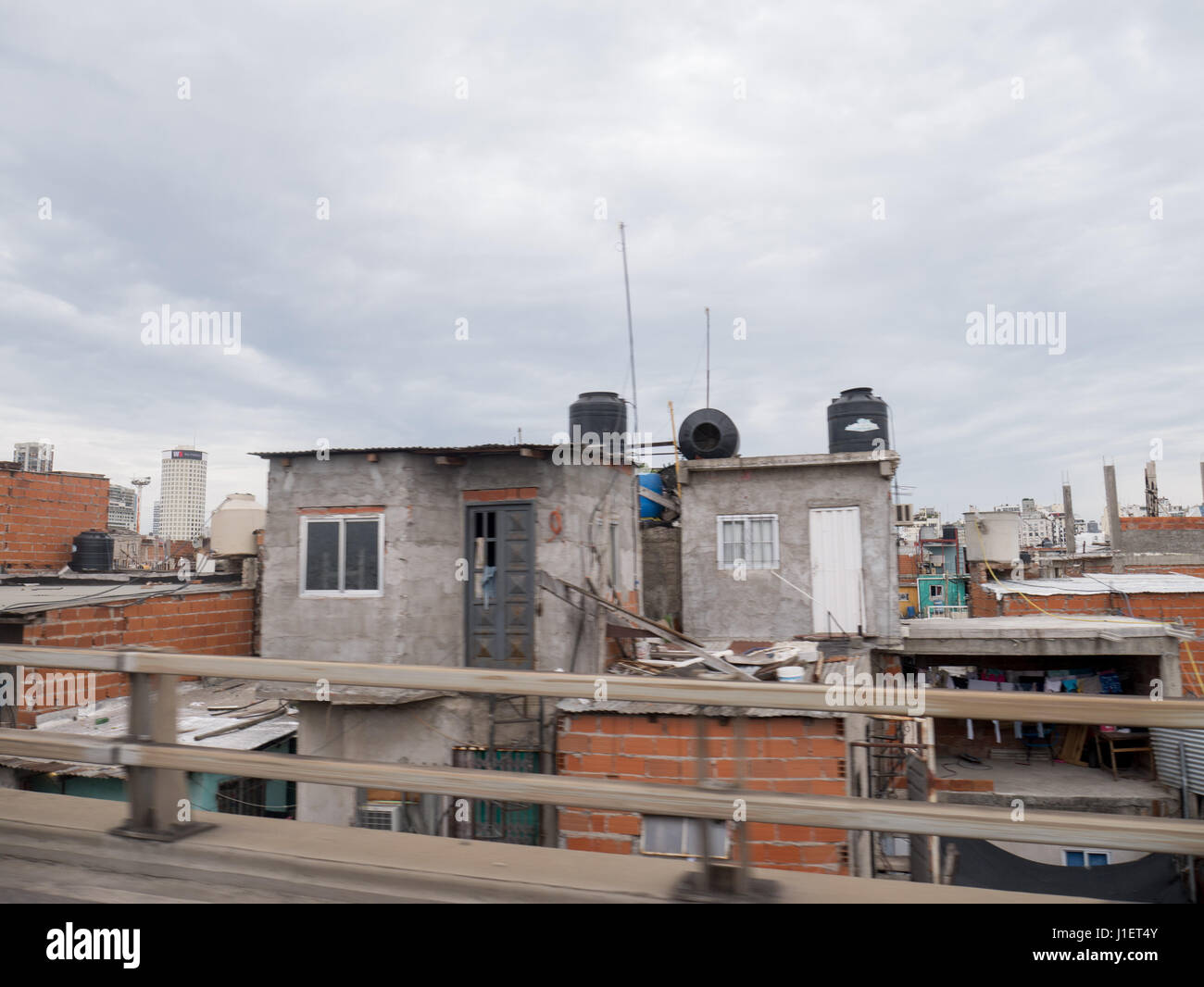 BUENOS AIRES DECEMBER 01 View of slums of Buenos Aires called Villa