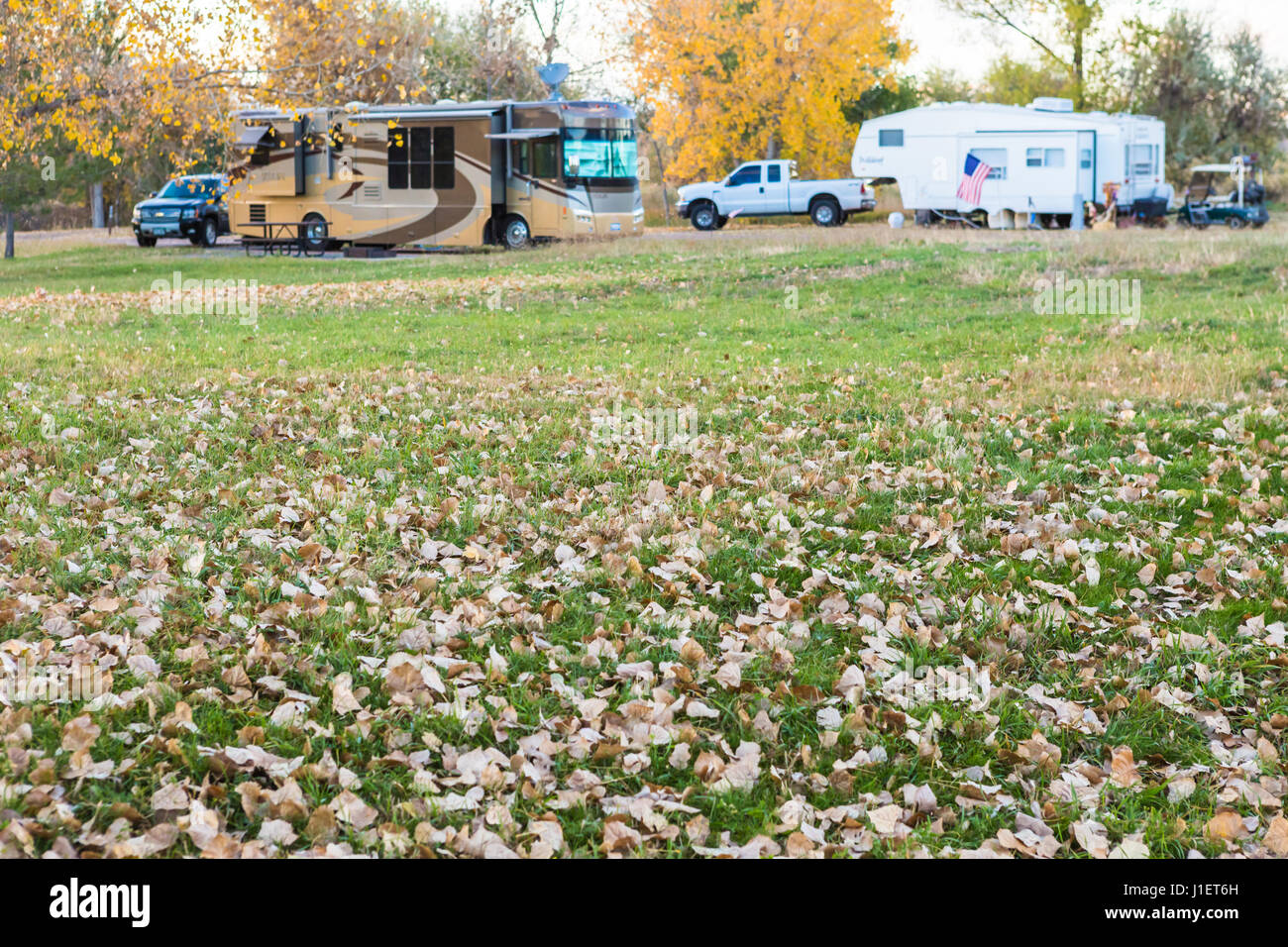 Camping in late October in Colorado Stock Photo Alamy