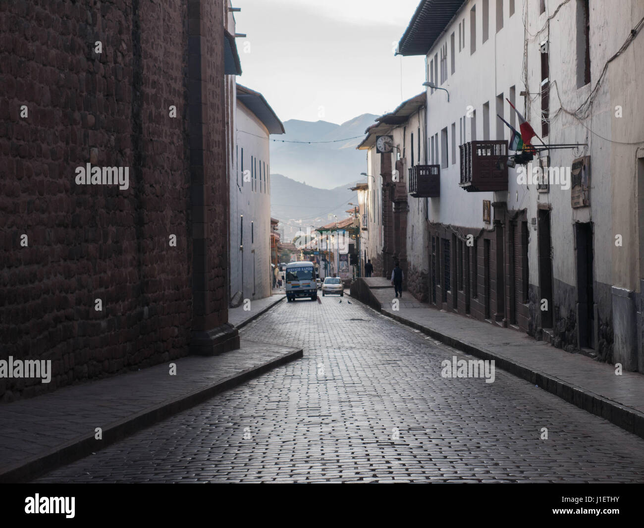 Street in Cusco, Peru Stock Photo - Alamy
