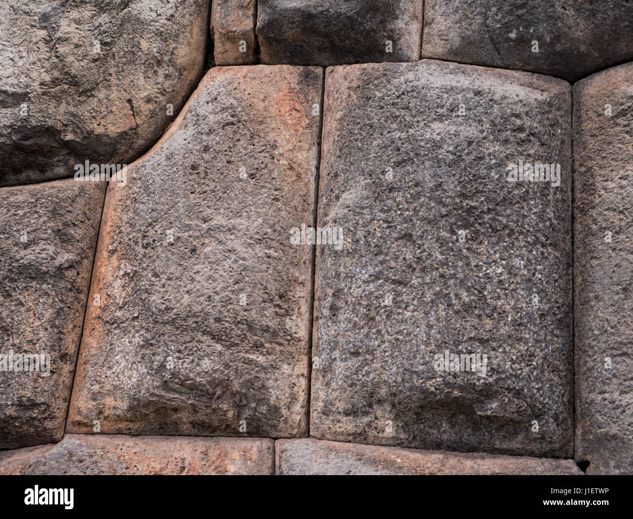 Ancient Inca Wall Detail of an ancient Inca wall in Sacsayhuaman, near Cusco, in Peru ...