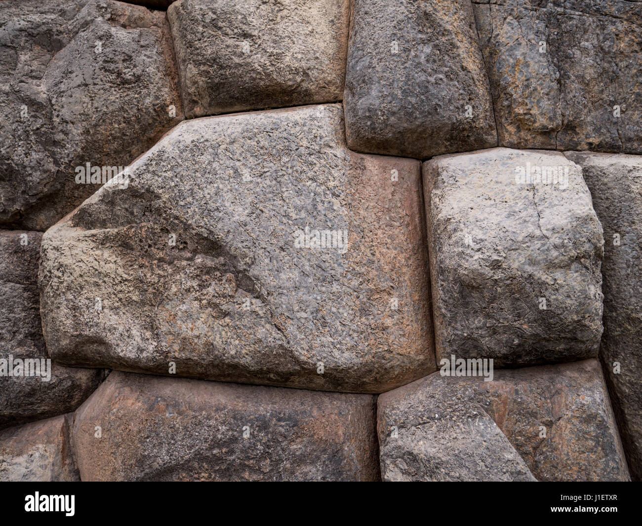 Ancient Inca Wall Detail of an ancient Inca wall in Sacsayhuaman, near Cusco, in Peru ...