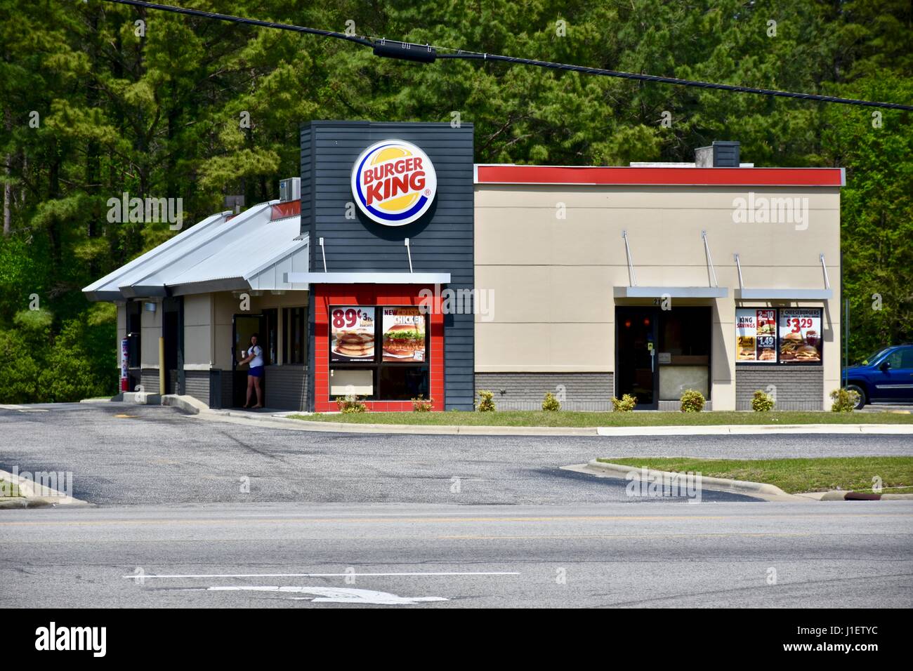Burger King fast food restaurant Stock Photo