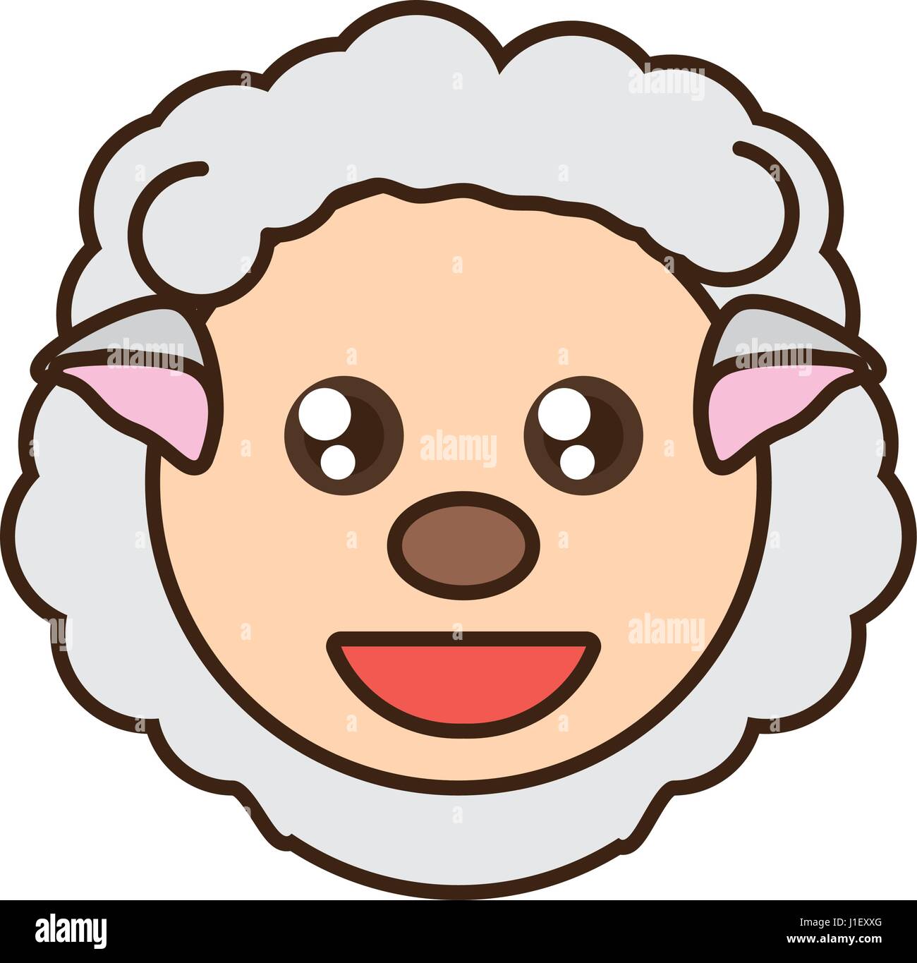 Featured image of post Cute Cartoon Sheep Face Check out our cute sheep cartoon selection for the very best in unique or custom handmade pieces from our shops