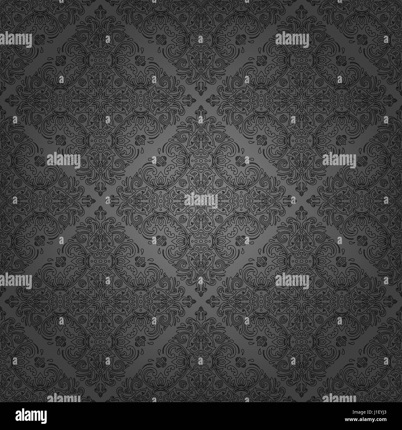 Seamless Damask Background Stock Photo Alamy