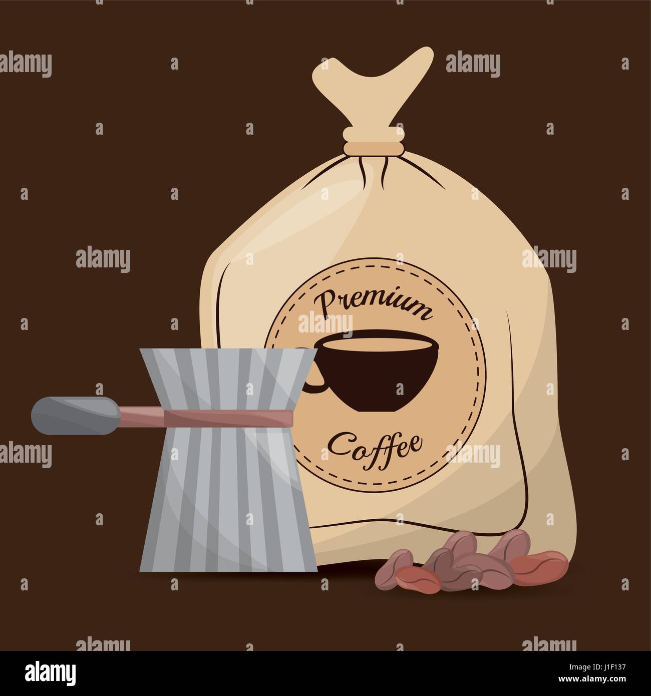 premium coffee filter beans Stock Vector Image & Art Alamy